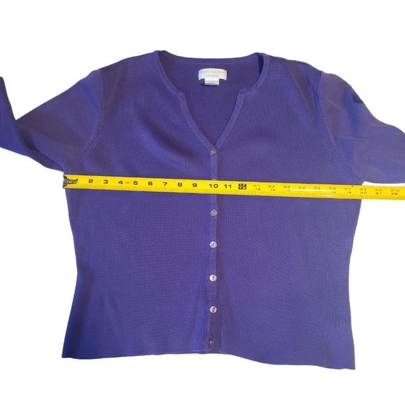 Worthington Essentials Purple Sweater Size L - Picture 4 of 6